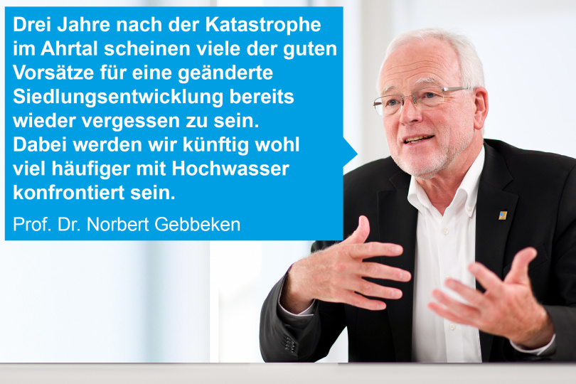 Hochwassergefahren nehmen zu: Ingenieurkammern plädieren für das Schwammstadtprinzip