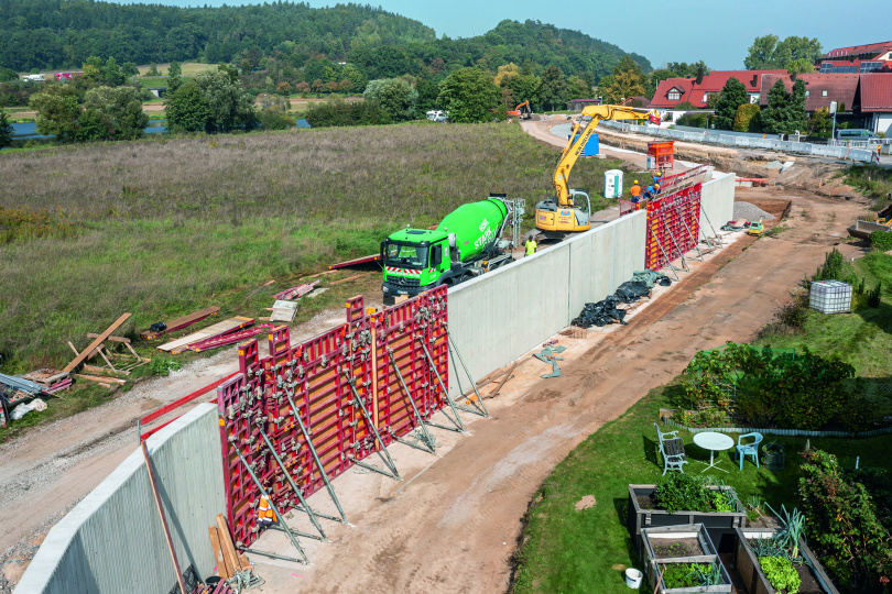 Hochwasserschutzmaßnahmen in der Gemeinde Zeitlarn bei Regenburg 