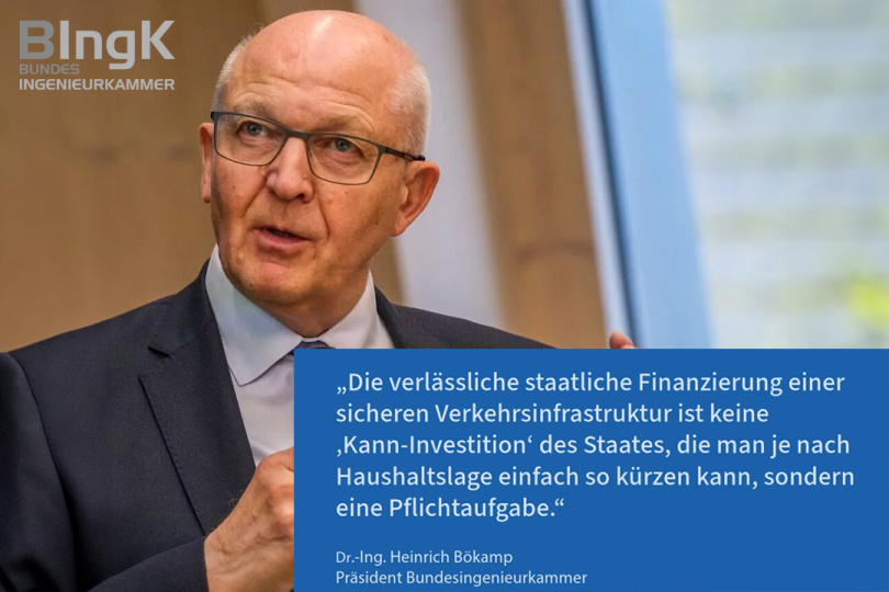 Spiel mit dem Feuer - Bundesingenieurkammer warnt vor Rotstift bei Infrastrukturinvestitionen