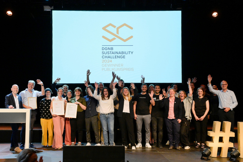 Wilde Klimawand, Conclay, Hanffaser Geiseltal und circularWOOD gewinnen DGNB Sustainability Challenge 2024