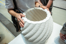 Häuser aus dem 3D-Drucker? Mithilfe neuartiger Betonzusatzstoffe lassen sich die digitale Bauprozesse optimieren. Foto: Thomas Müller / Bauhaus-Universität Weimar